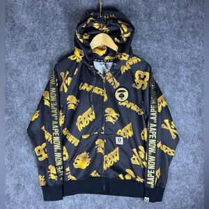 Aape by A Bathing Ape Mens Multicolor Graphic Logo Pullover Hoodie L